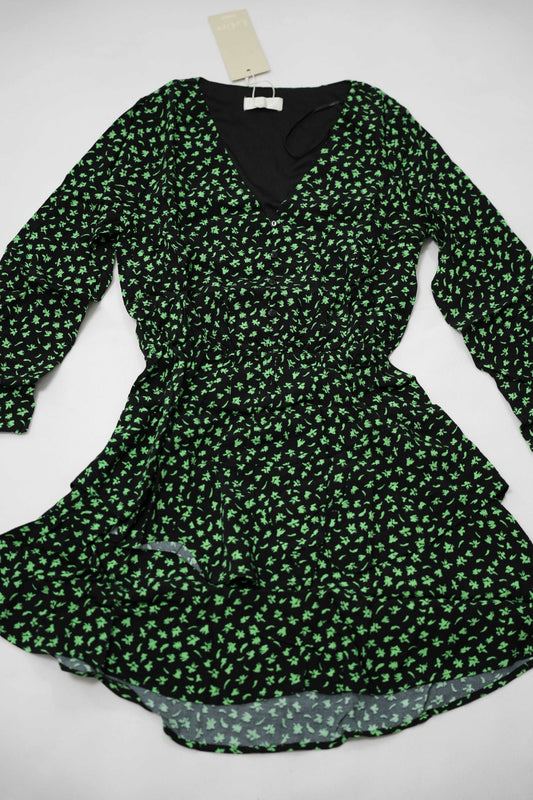 Mara Dress Green Flowers